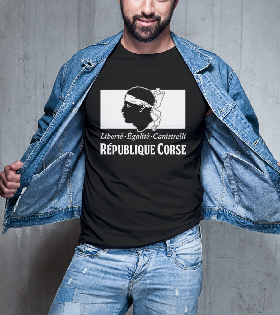 République Corse Liberté Égalité Canistrelli Banner T-Shirt