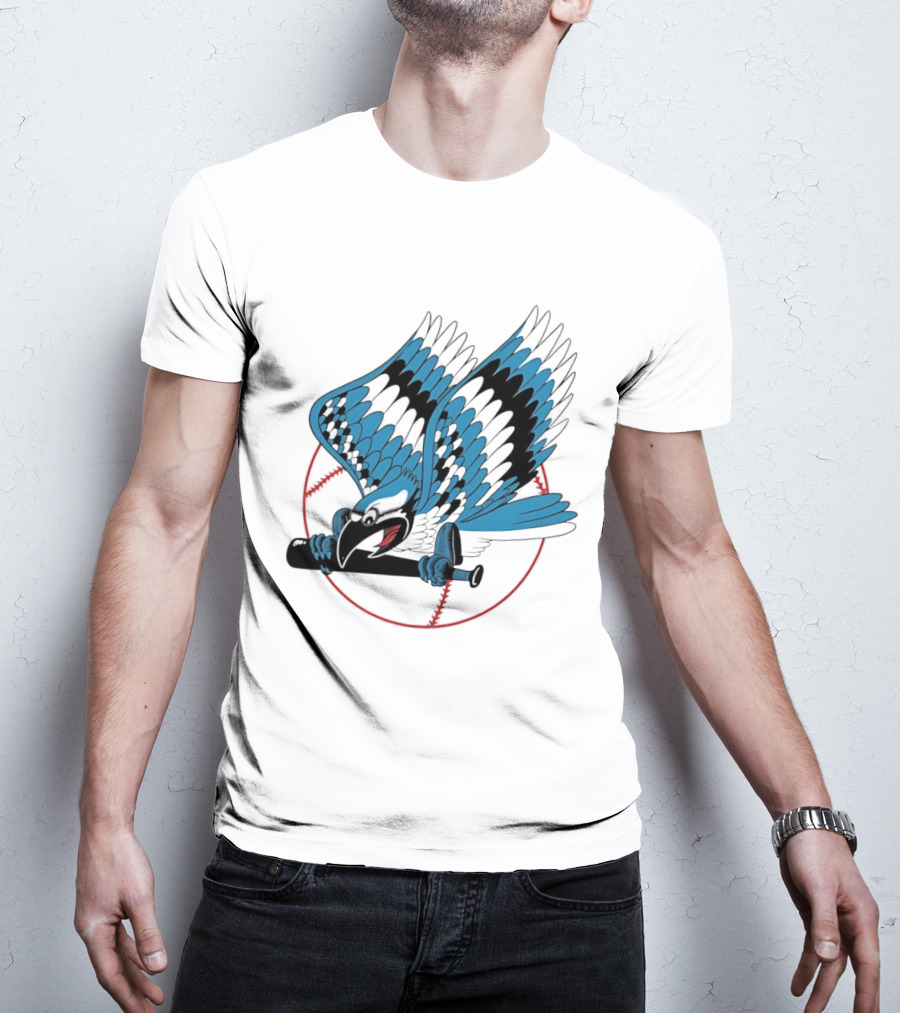 Toronto Blue Jays Flying Logo Majestic MLB Baseball Sportswear T-Shirt
