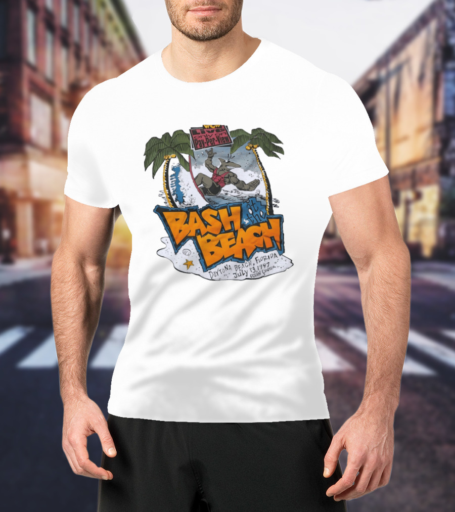 WCW Live Pay Per View Bash At The Beach Daytona Beach Florida July 13 1997 Ocean Center T-Shirt