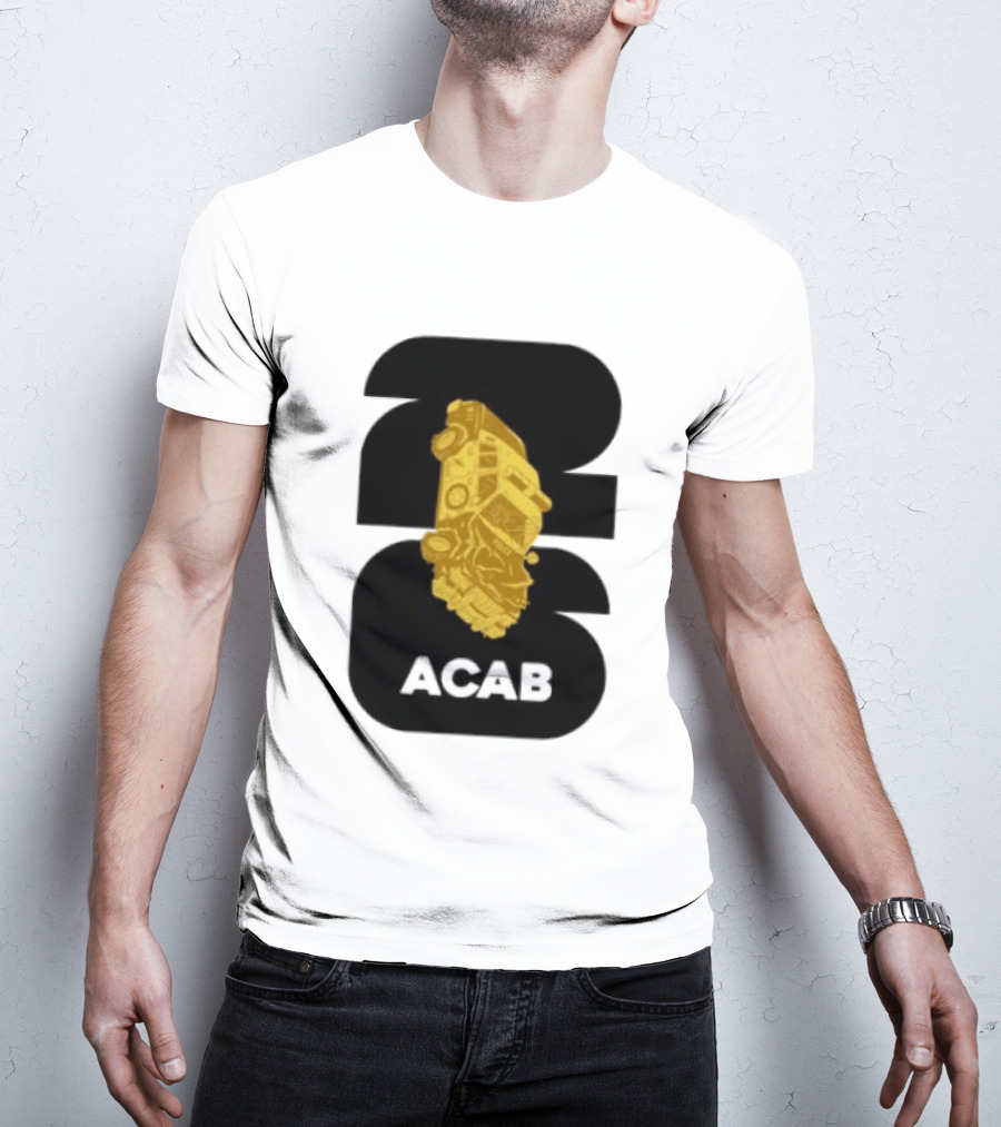ACAB 1312 Upside Down Police Car Protest Abolition T-Shirt