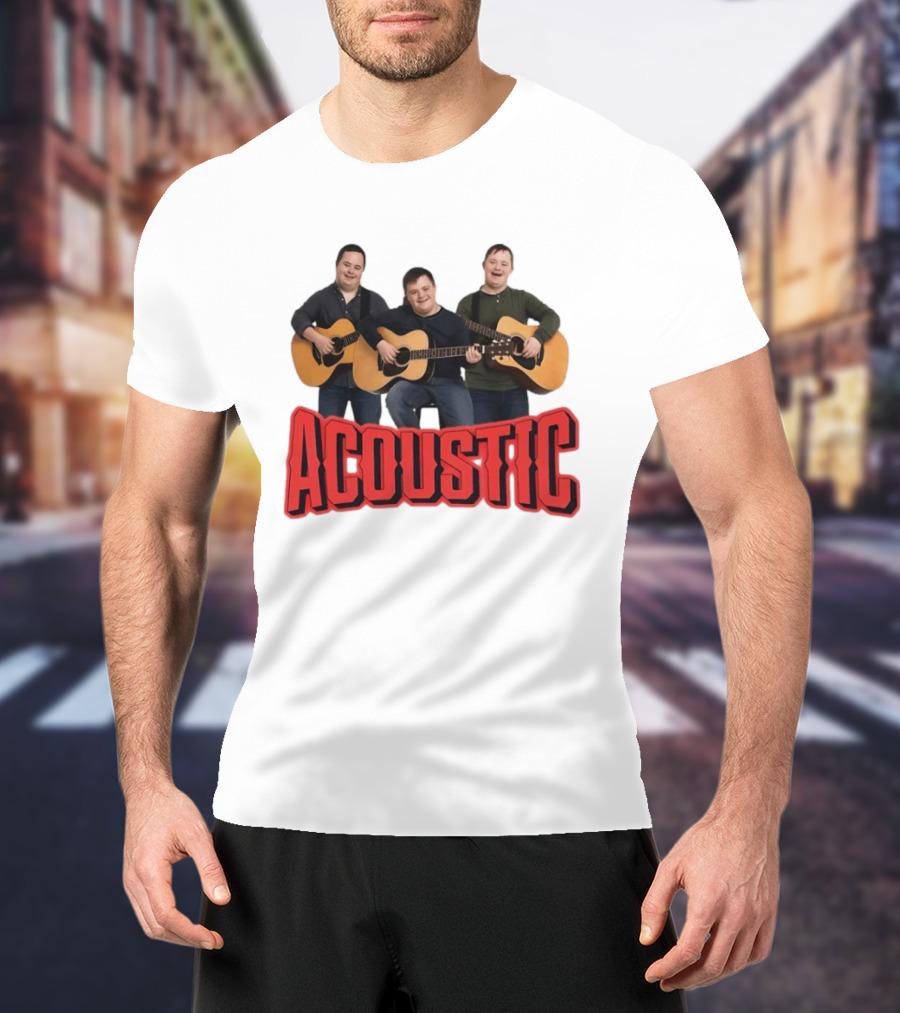 Acoustic Guitar Players Trio Musicians Band T-Shirt