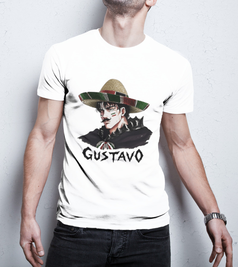 Gustavo Mexican Sombrero Anime T-Shirt
