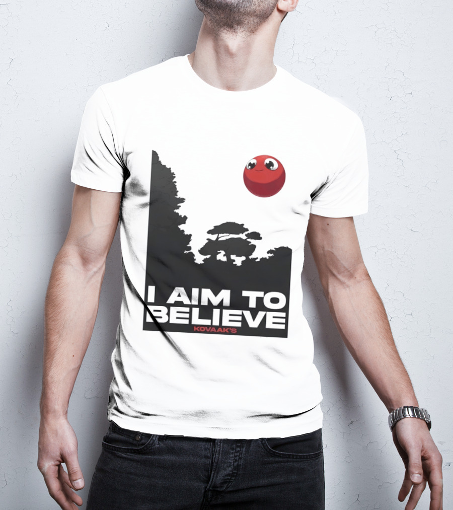 Kovaak's I Aim To Believe Red Ball T-Shirt