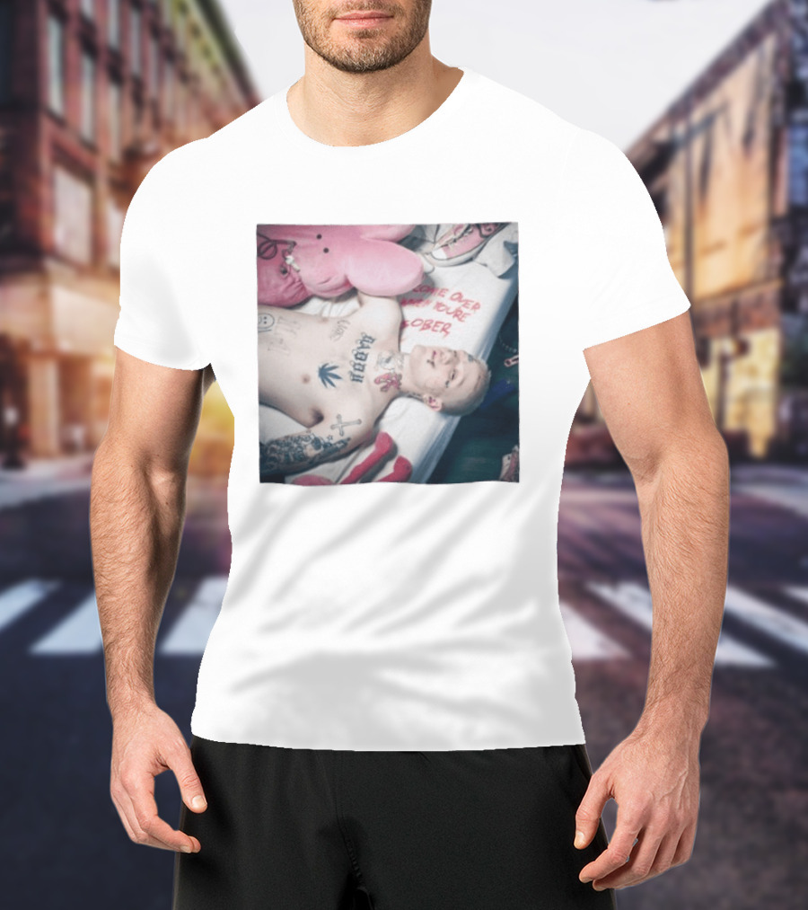 Lil Peep Come Over When You're Sober Emo Rap Album Cover T-Shirt