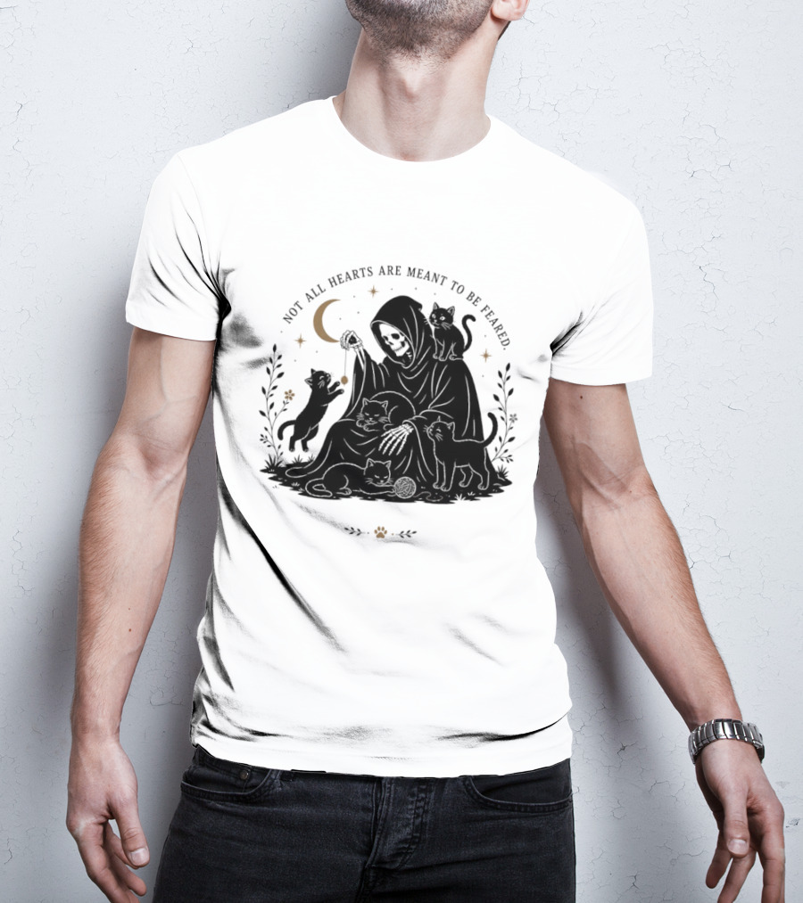 Reaper And Cats Not All Hearts Are Meant To Be Feared Yujin Clothing T-Shirt