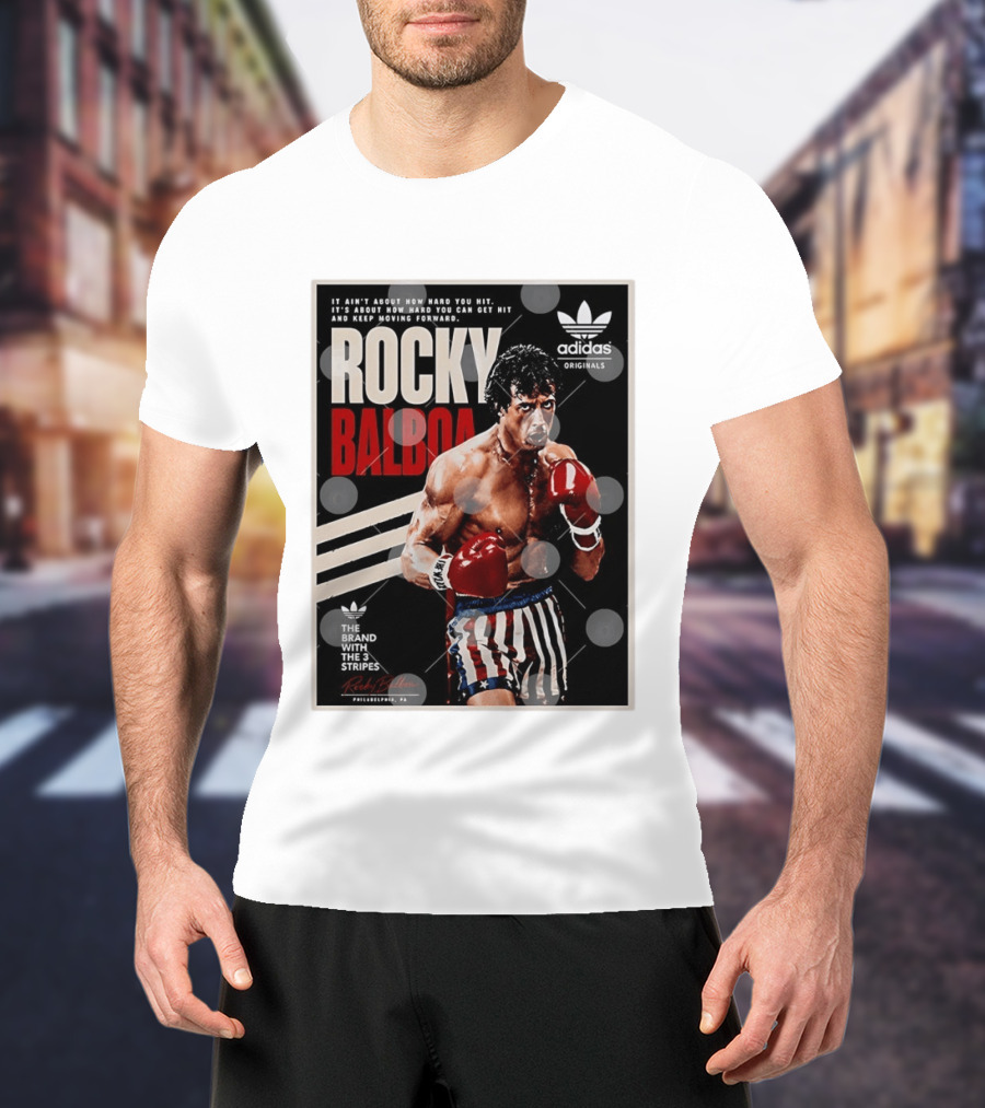 Rocky Balboa Adidas Originals Philadelphia Boxing Legend T-Shirt