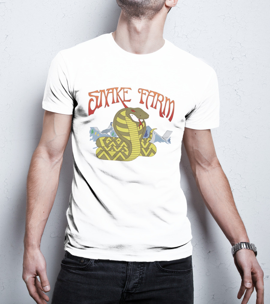 Snake Farm Cobra With Mountains T-Shirt