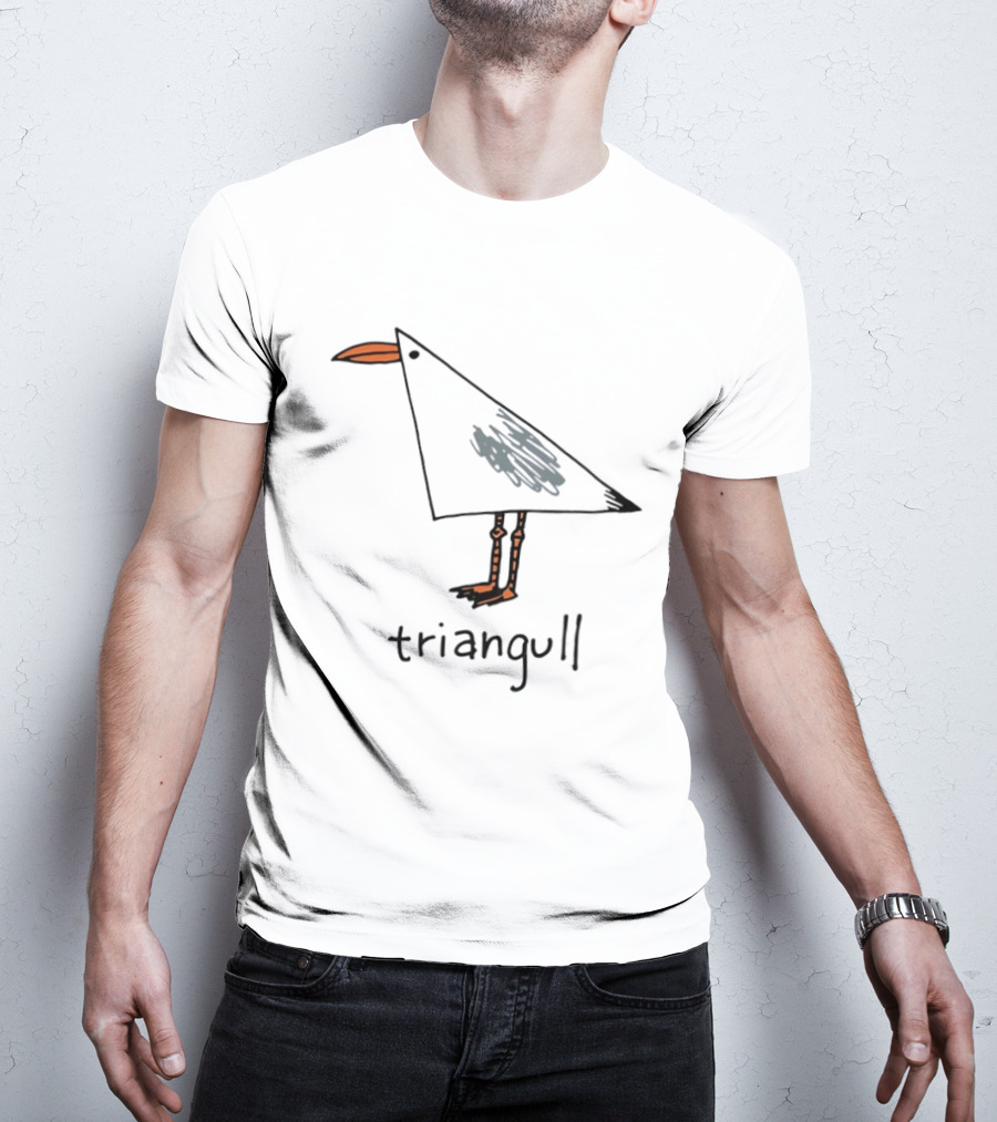 Triangull Triangle Seagull Bird Pun T-Shirt