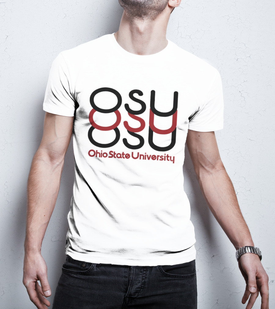 Ohio State University OSU Stacked T-Shirt