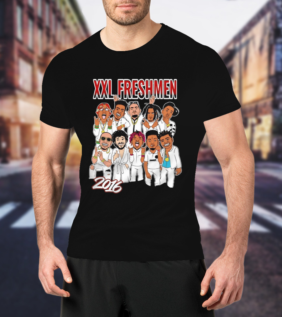 XXL Freshmen 2016 Rappers Cartoon Characters T-Shirt