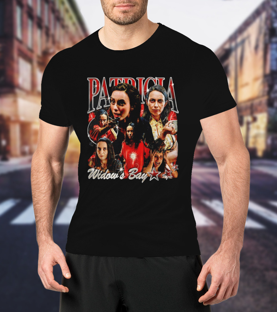 Patricia Widow's Bay Horror Icons Collage T-Shirt