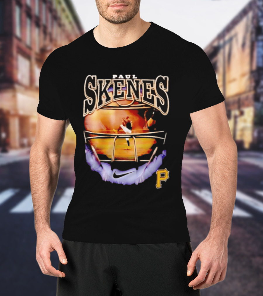 Paul Skenes Pittsburgh Pirates Nike P Logo Baseball Stadium T-Shirt