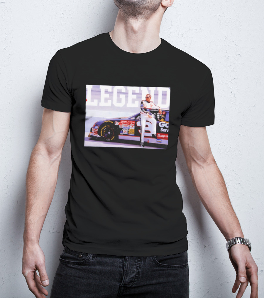 Dale Earnhardt Legend Goodwrench Service Plus Car Racing Image T-Shirt