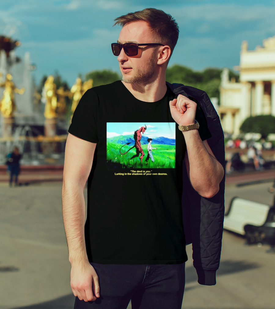 The Devil Is You Lurking In The Shadows Of Your Own Desires Anime Character Scene T-Shirt