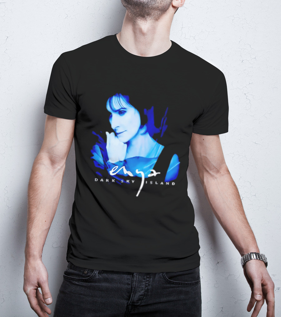 Enya Dark Sky Island Album Blue T-Shirt