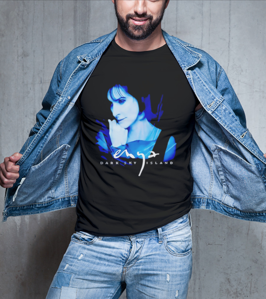 Enya Dark Sky Island Album Blue T-Shirt