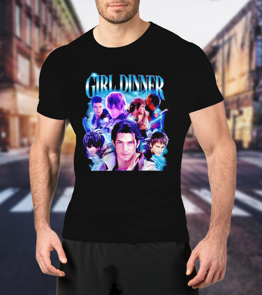 Girl Dinner Final Fantasy Characters Square Enix T-Shirt