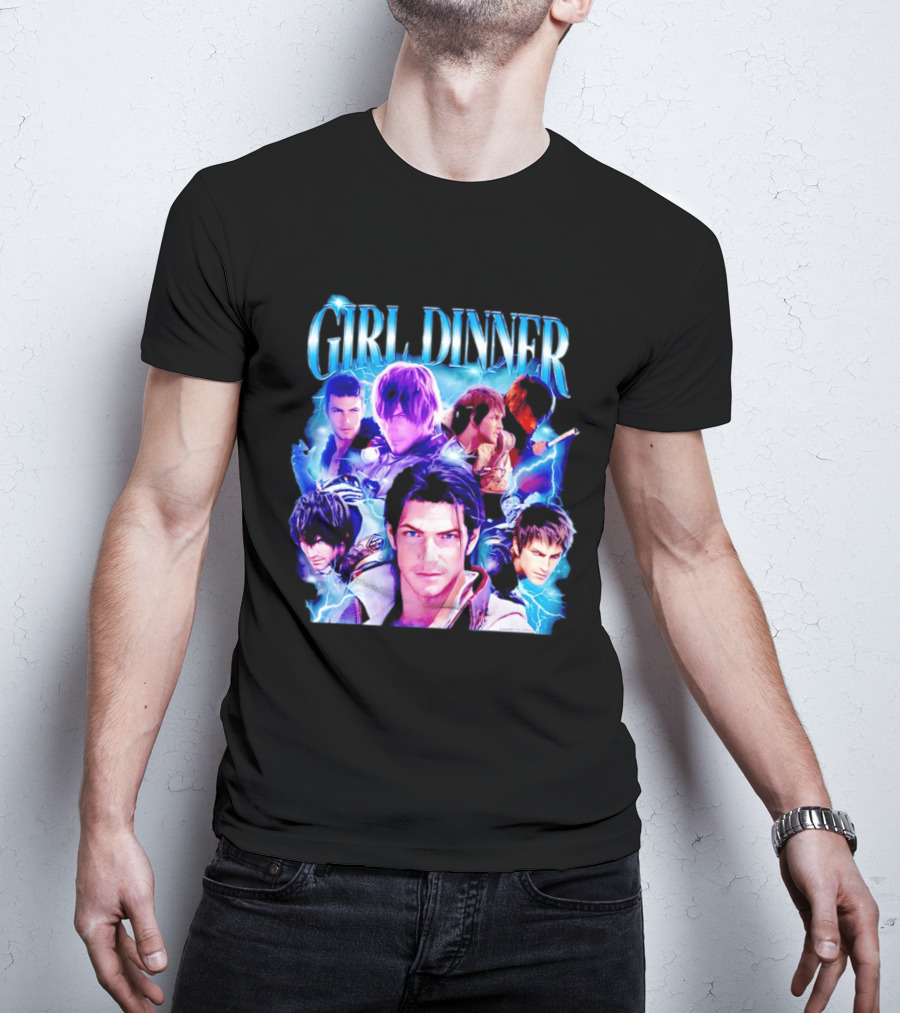 Girl Dinner Final Fantasy Characters Square Enix T-Shirt