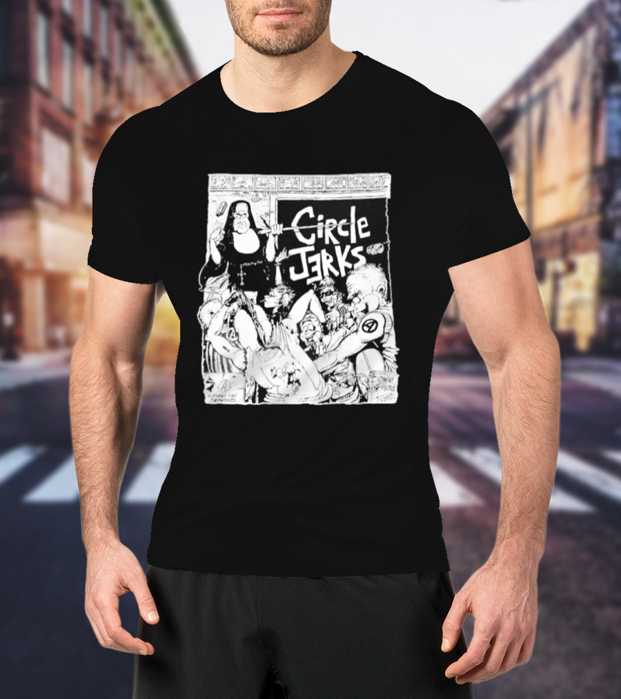 Circle Jerks Nun Punk Rock Band Chaos T-Shirt