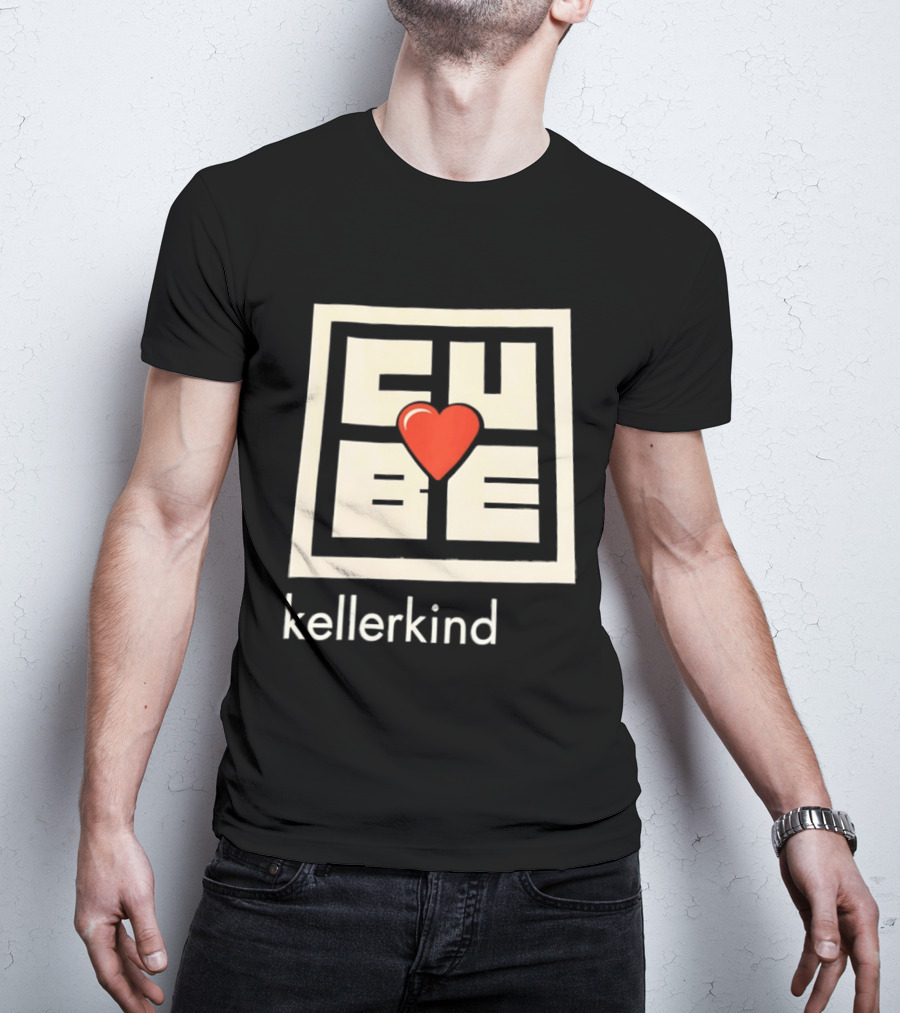 Kellerkind Cube Heart Design With Red Love T-Shirt