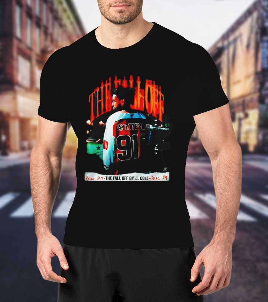 J Cole The Fall Off Fayetteville 910 Disc 29 Disc 34 T-Shirt