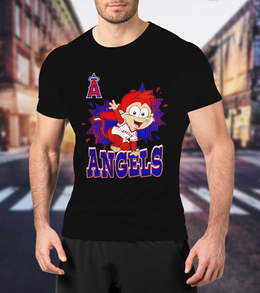 Los Angeles Angels Rally Monkey Baseball MLB Team Fans T-Shirt