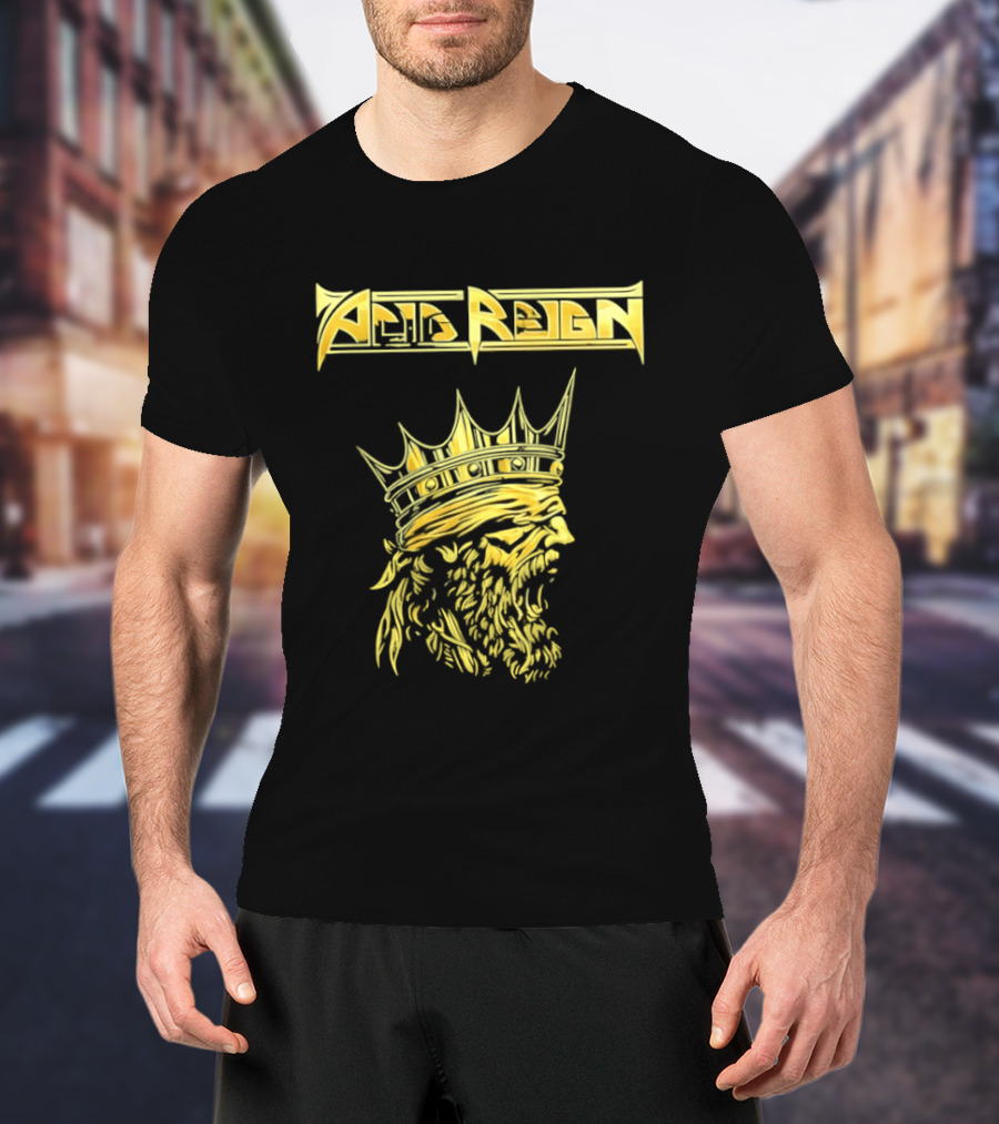 Acid Reign Golden King Thrash Metal Band T-Shirt