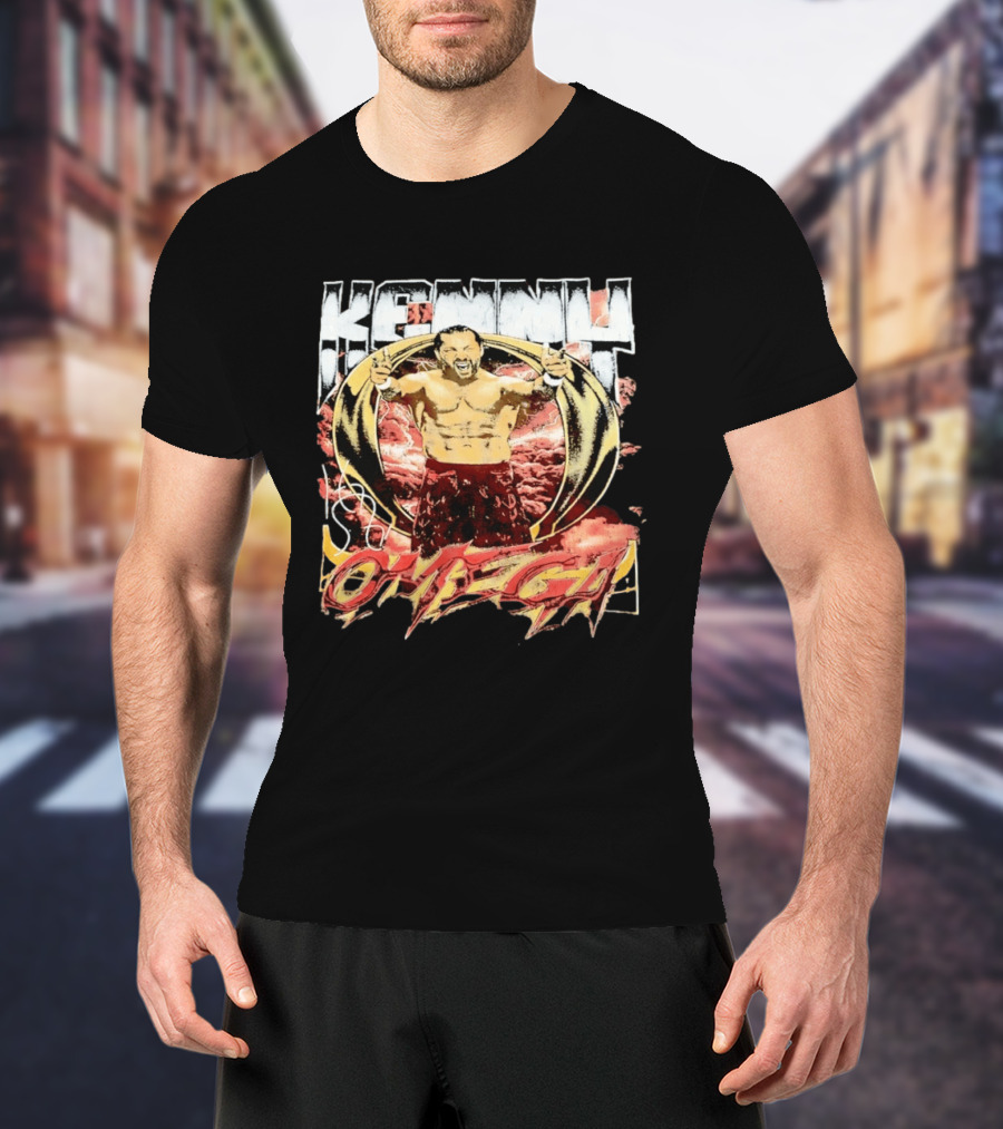 Kenny Omega AEW Wrestling Champion Dynamic Pose T-Shirt