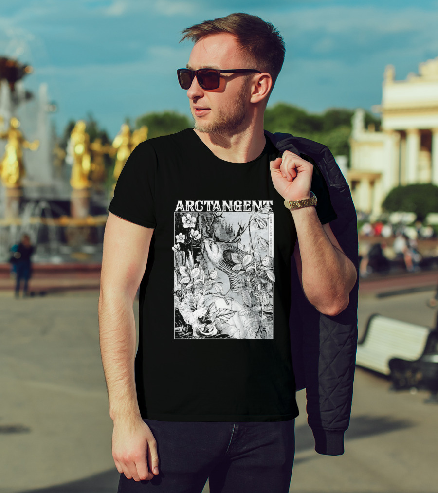 Arctangent Fernhill Farm Festival 2026 Bird Antlers Floral T-Shirt