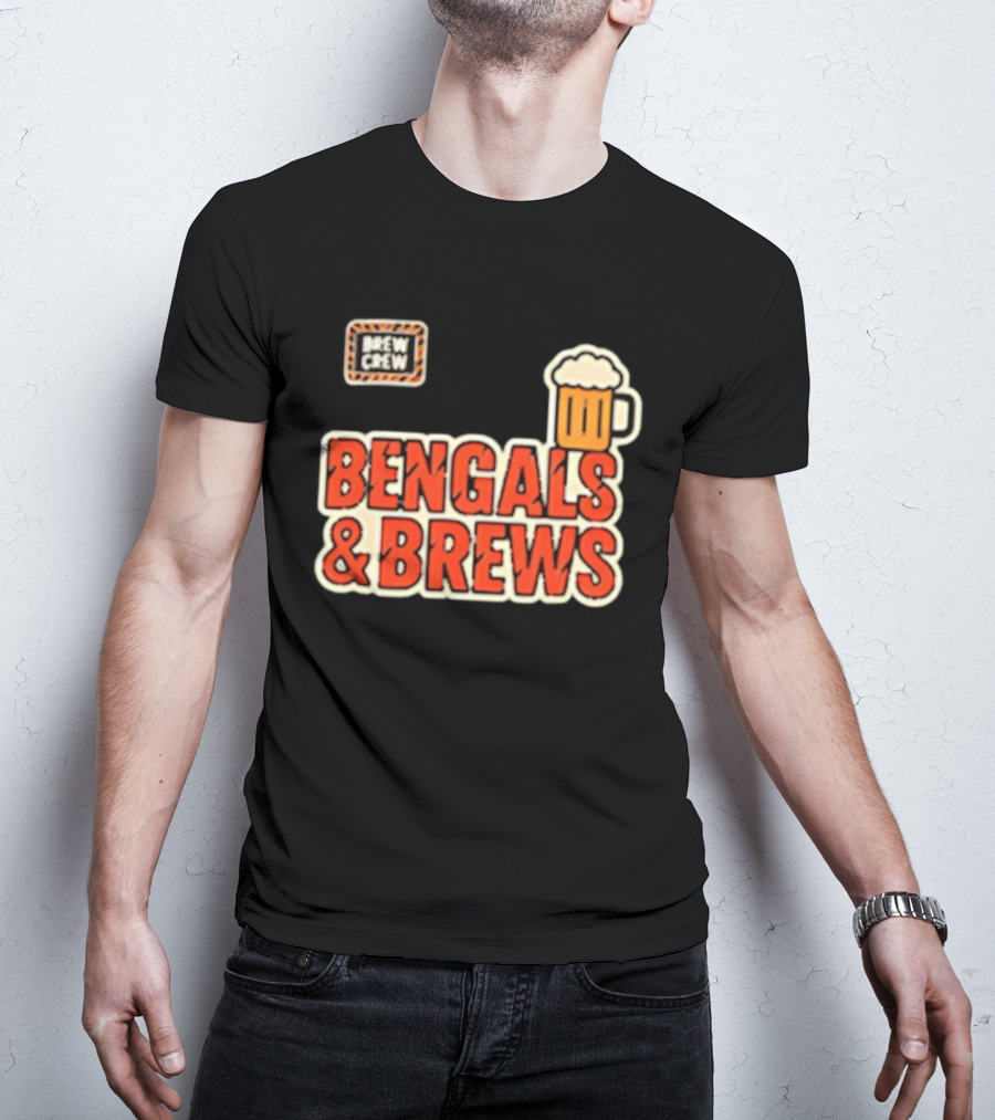 Bengals And Brews Brew Crew Beer T-Shirt