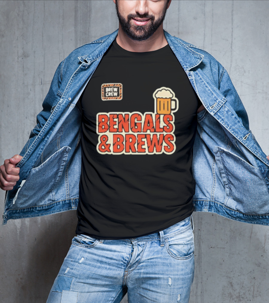 Bengals And Brews Brew Crew Beer T-Shirt