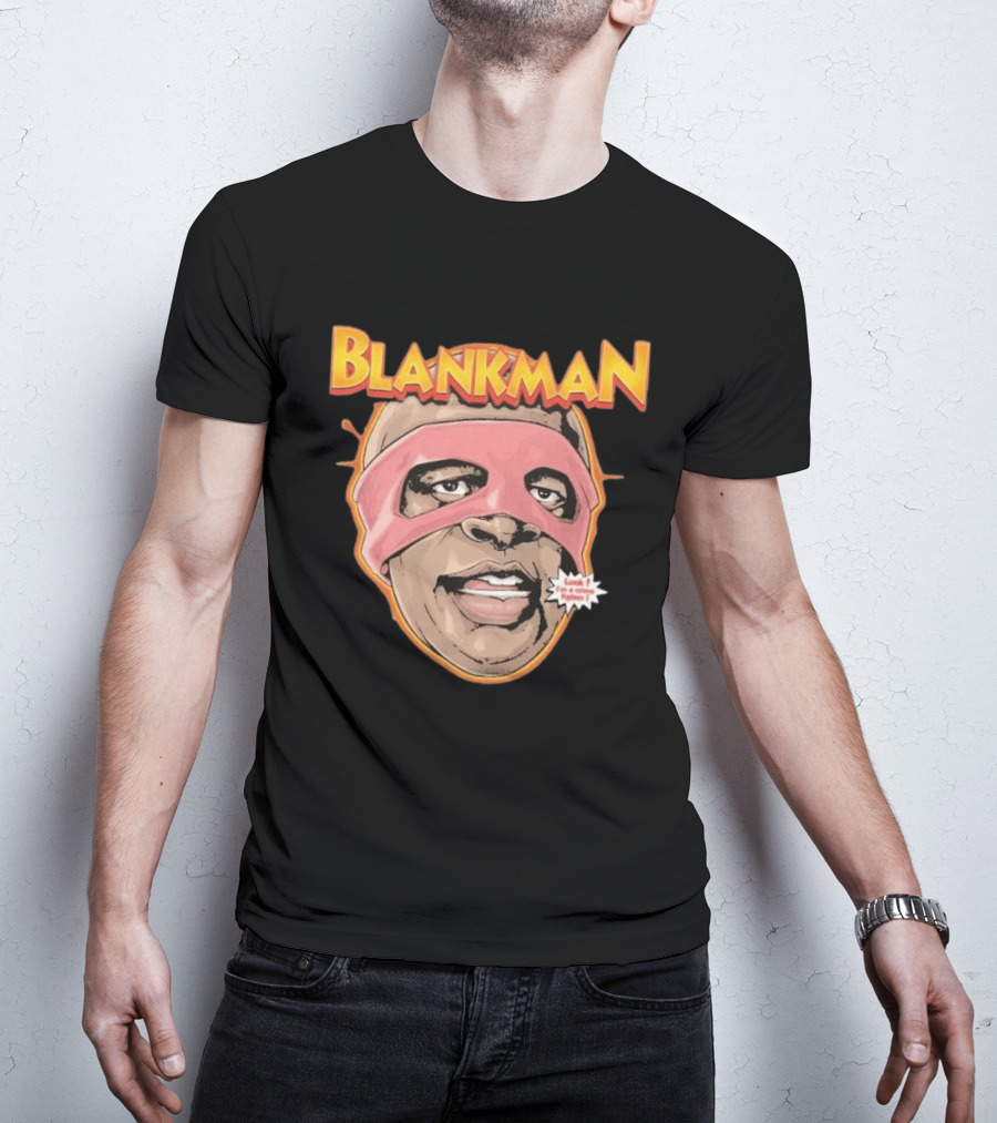 Blankman Look I'm A Crime Fighter Mask T-Shirt