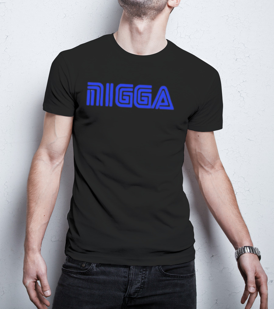 Blue NIGGA T-Shirt