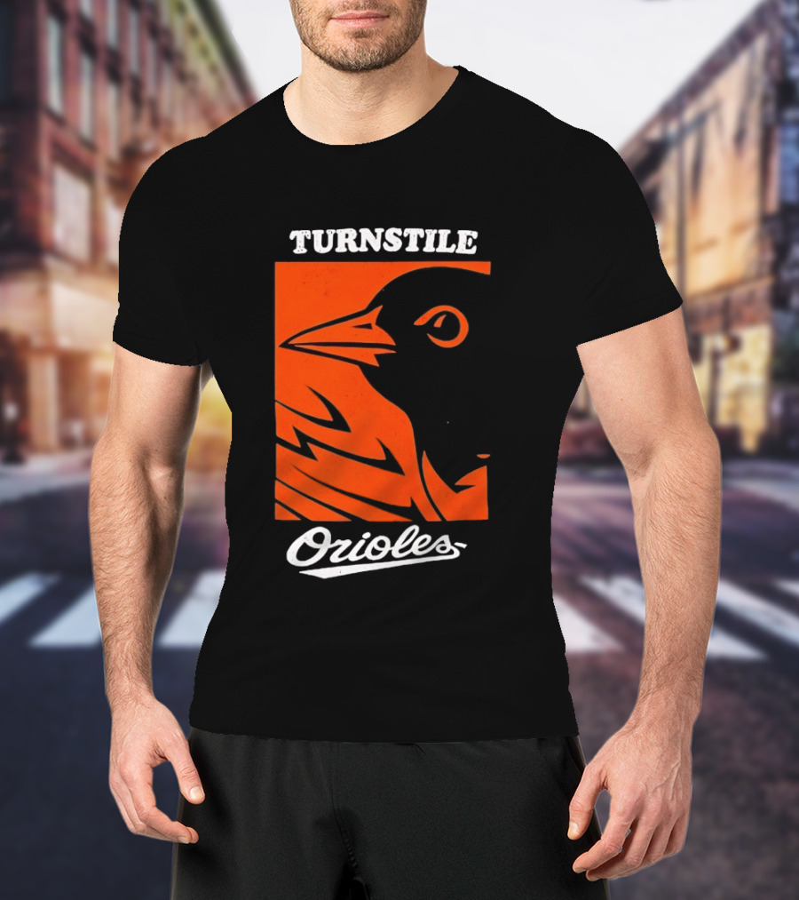 Turnstile Orioles Bird Orange T-Shirt