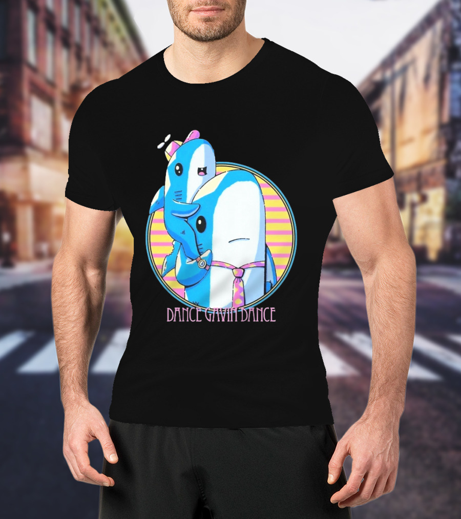 Dance Gavin Dance Shark Dad Cute Cartoon Marine Life Duo T-Shirt