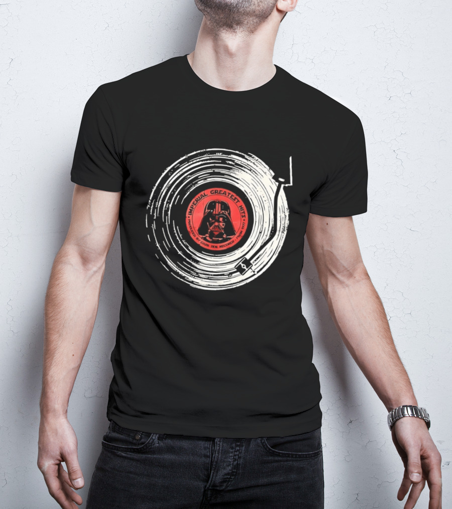 Darth Vader Imperial Greatest Hits Vinyl Record Star Wars Dark Side Records T-Shirt