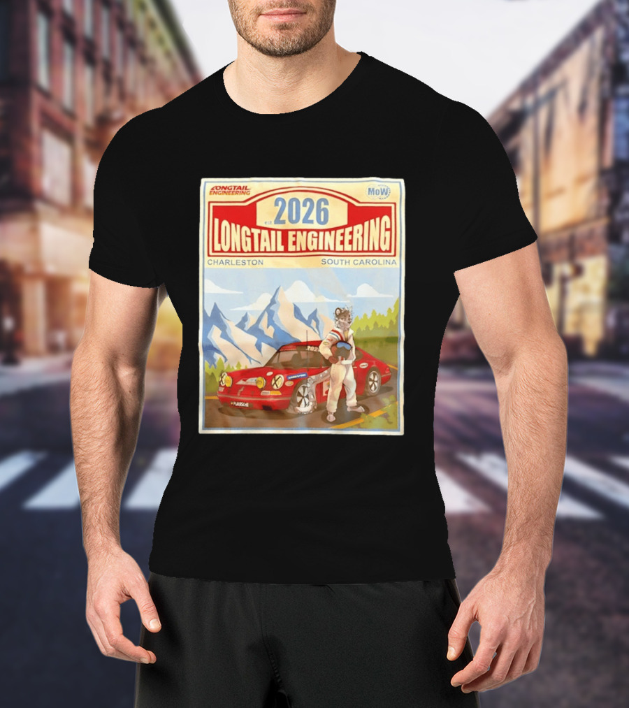 Longtail Engineering 2026 Racing Adventure Charleston South Carolina T-Shirt