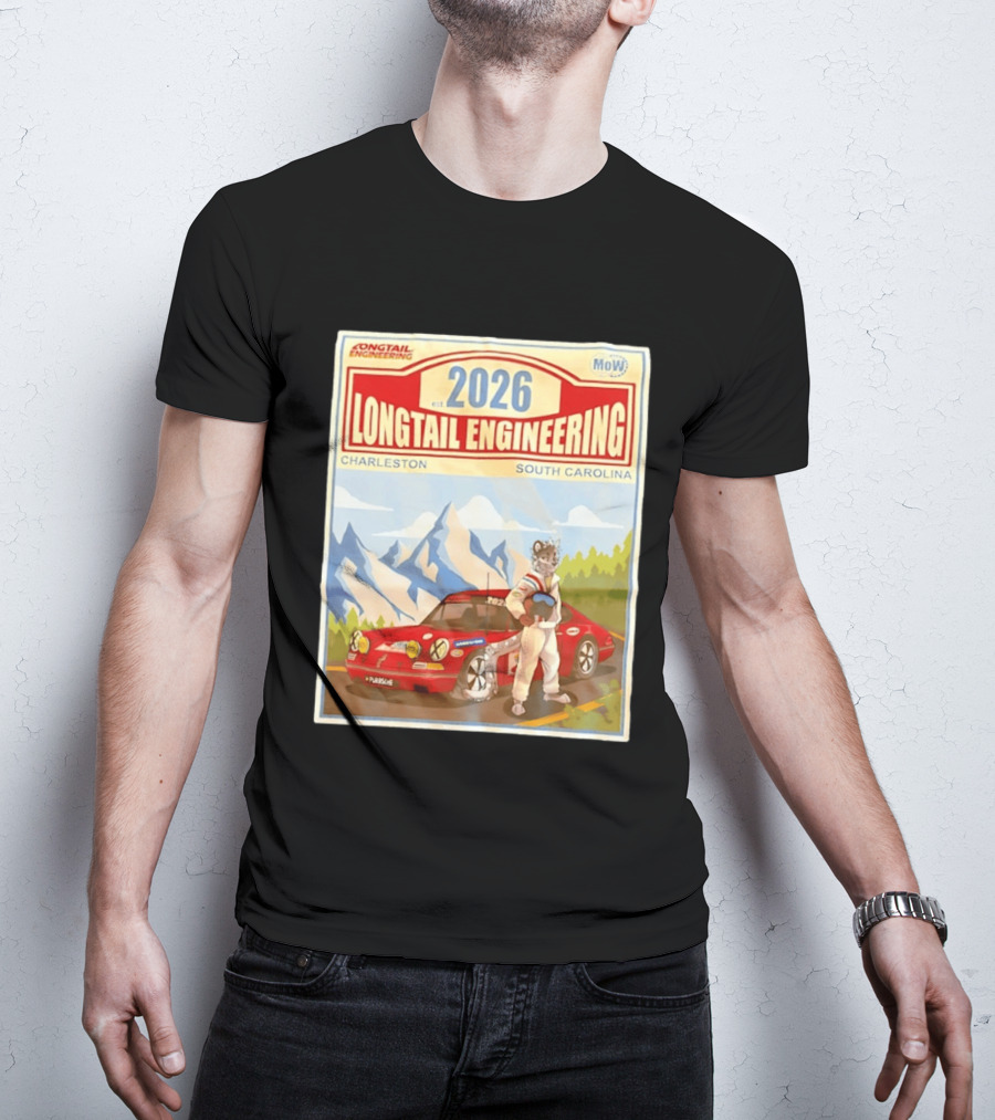 Longtail Engineering 2026 Racing Adventure Charleston South Carolina T-Shirt