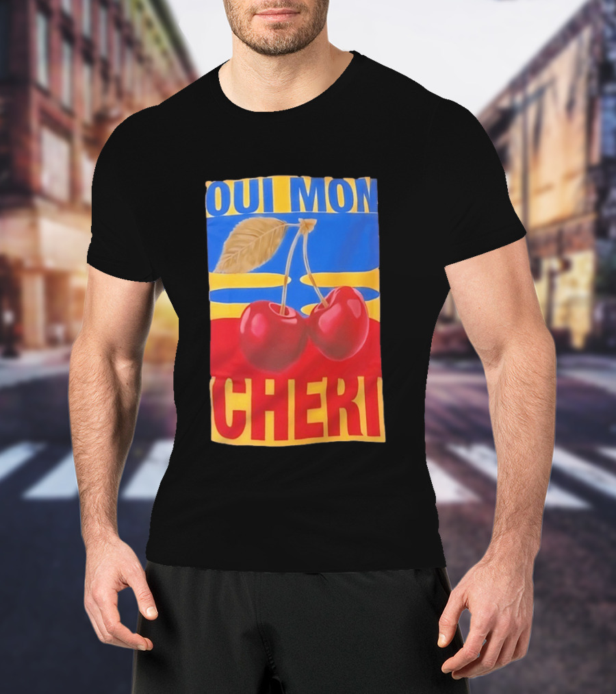 Oui Mon Cheri Cherry French Fruit T-Shirt