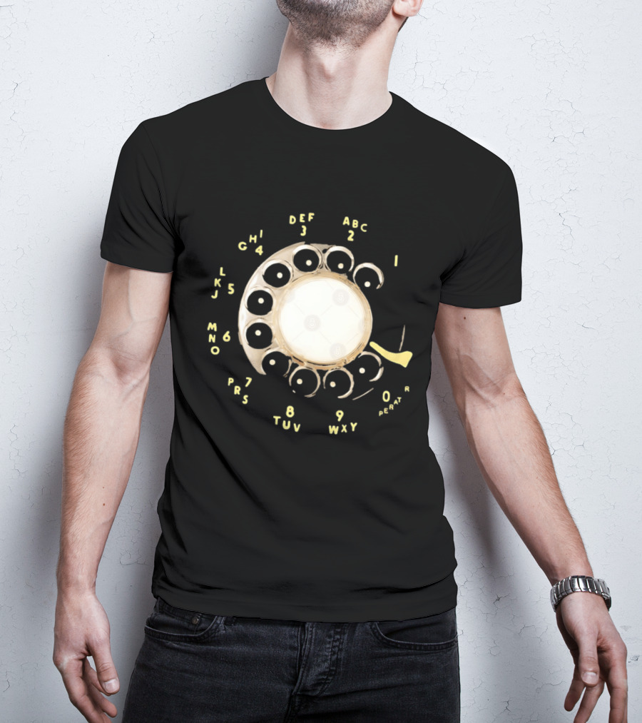 Rotary Telephone Dial ABC 1 2 3 T-Shirt