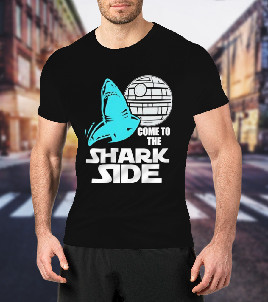 Come To The Shark Side With Death Star T-Shirt