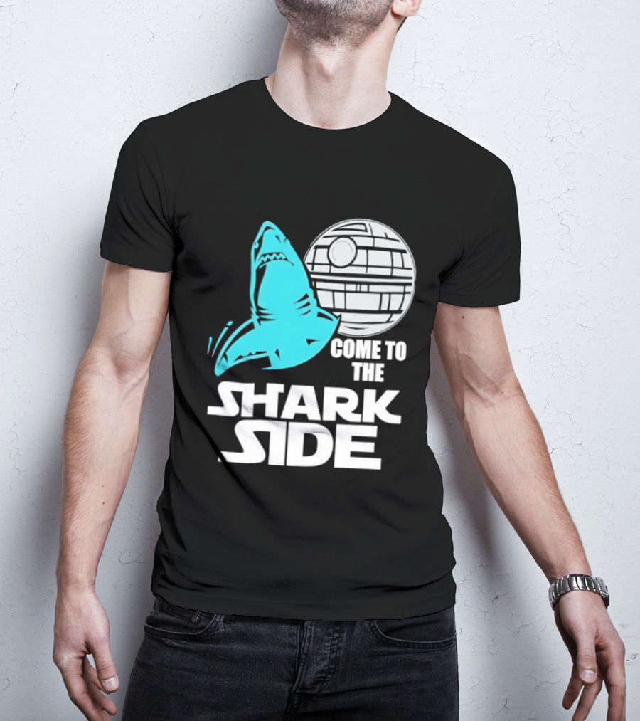 Come To The Shark Side With Death Star T-Shirt