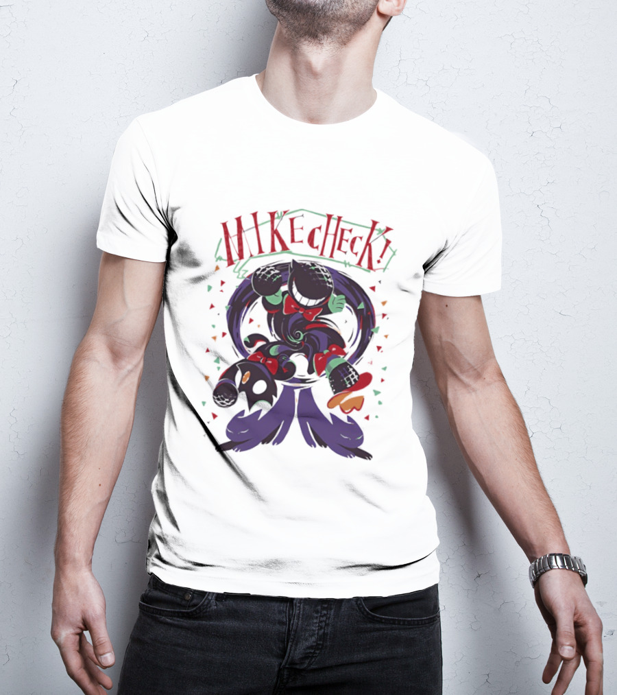 Mike Check Bendy And The Ink Machine Character Spinning Ink Splash T-Shirt