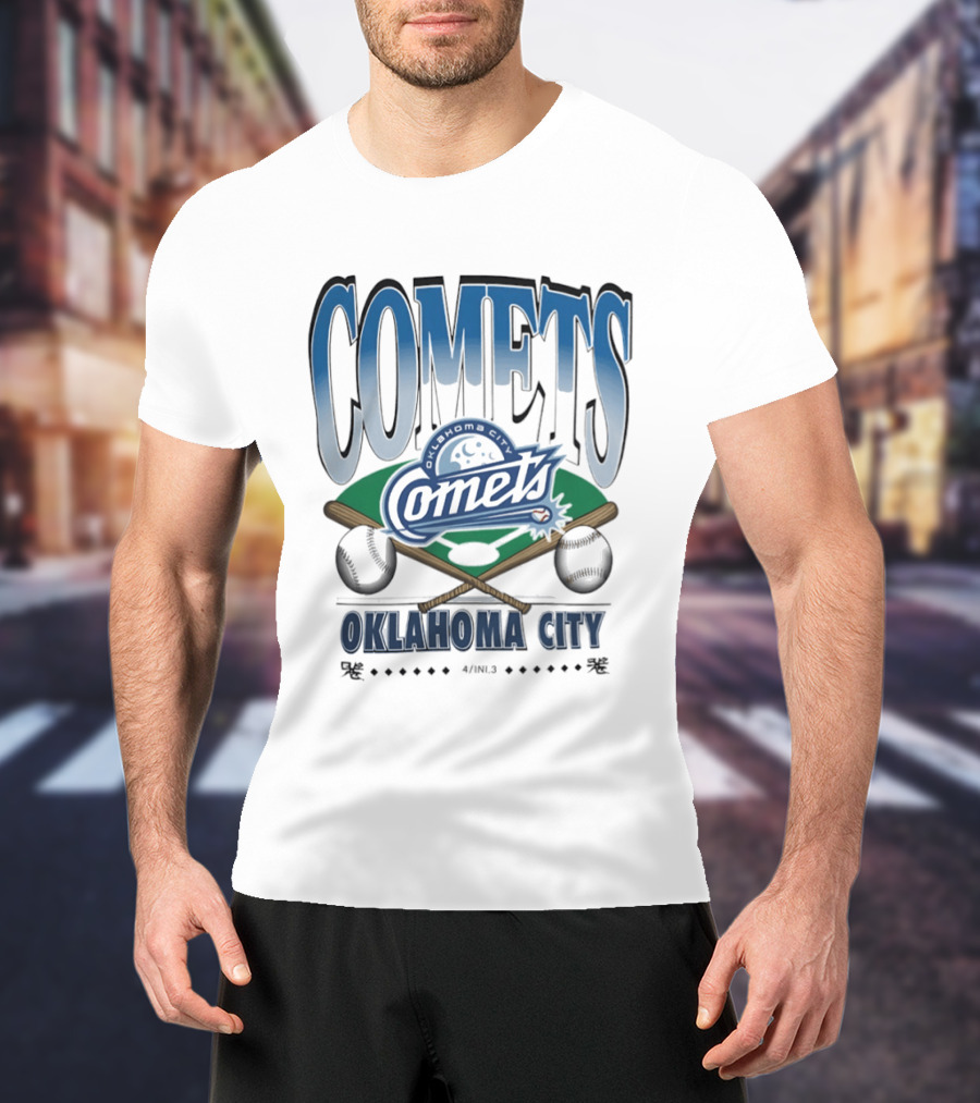 Oklahoma City Comets Baseball Team Sports Fan Gear T-Shirt