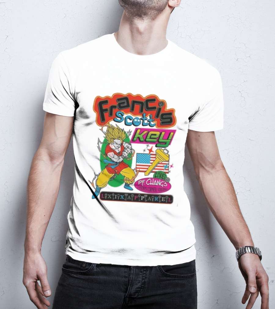 Francis Scott Key Son Goku LAXP Apparel Pf Chang's Tysons Corner Virginia 1814 T-Shirt
