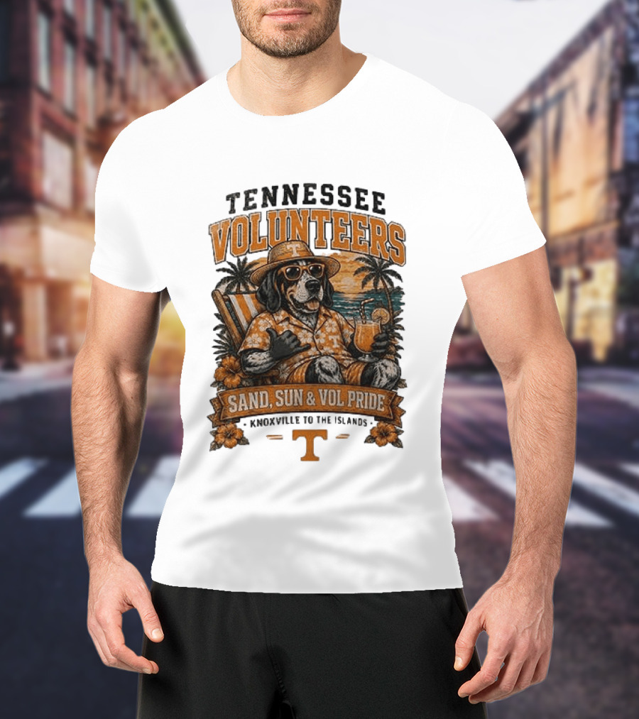 Tennessee Volunteers Sand Sun Knoxville To The Islands Vol Pride T-Shirt
