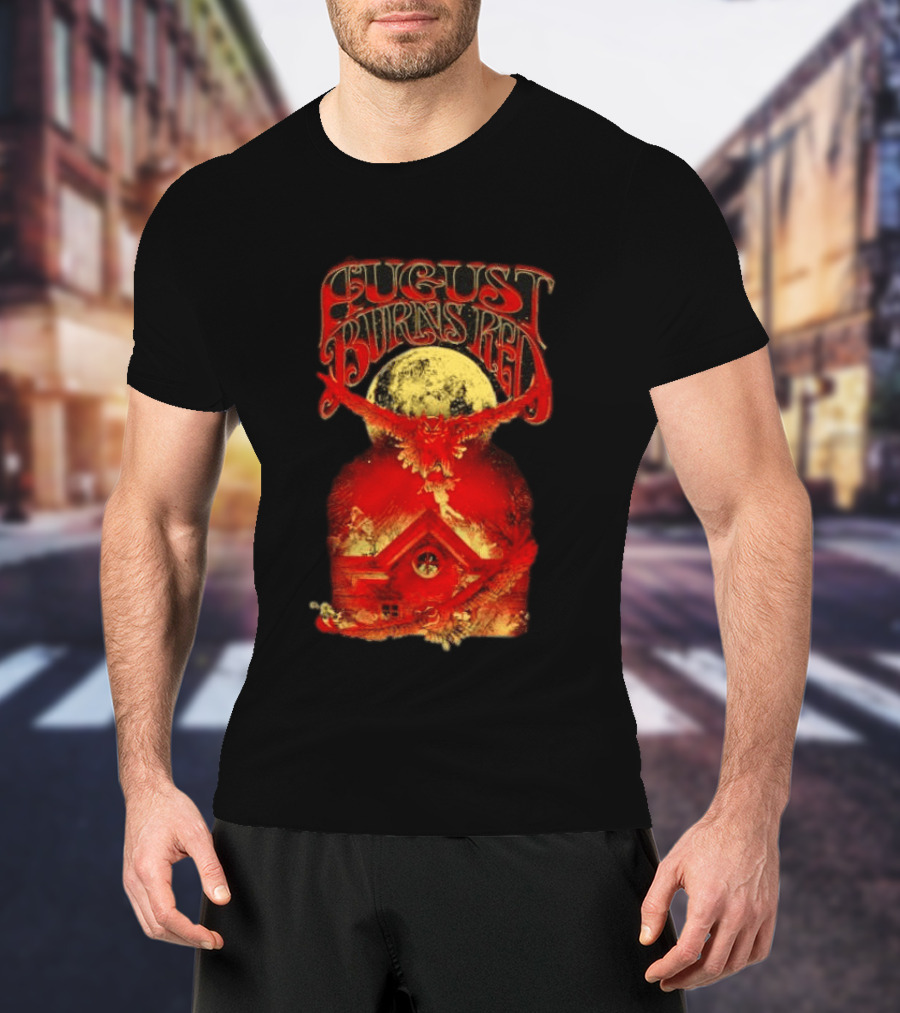 August Burns Red Owl Moon Metalcore Band Rustic Redhouse Scene T-Shirt