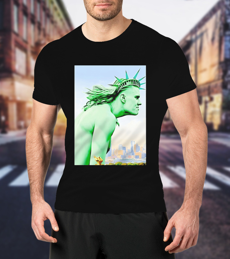 Erling Haaland Liberty Statue Meme T-Shirt