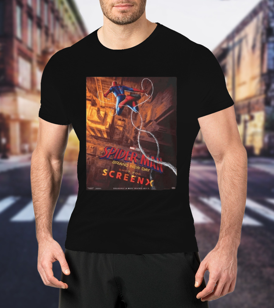 Spider Man Brand New Day Shot For ScreenX In Theaters July 31 2026 T-Shirt