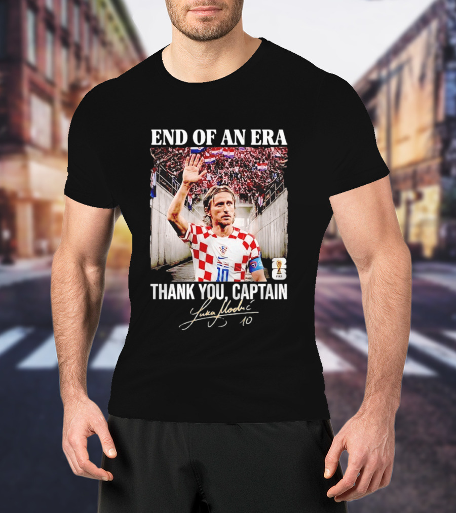Croatia End Of An Era Thank You Captain Luka Modric 10 T-Shirt
